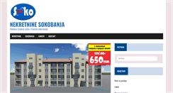 Desktop Screenshot of nekretninesokobanja.com